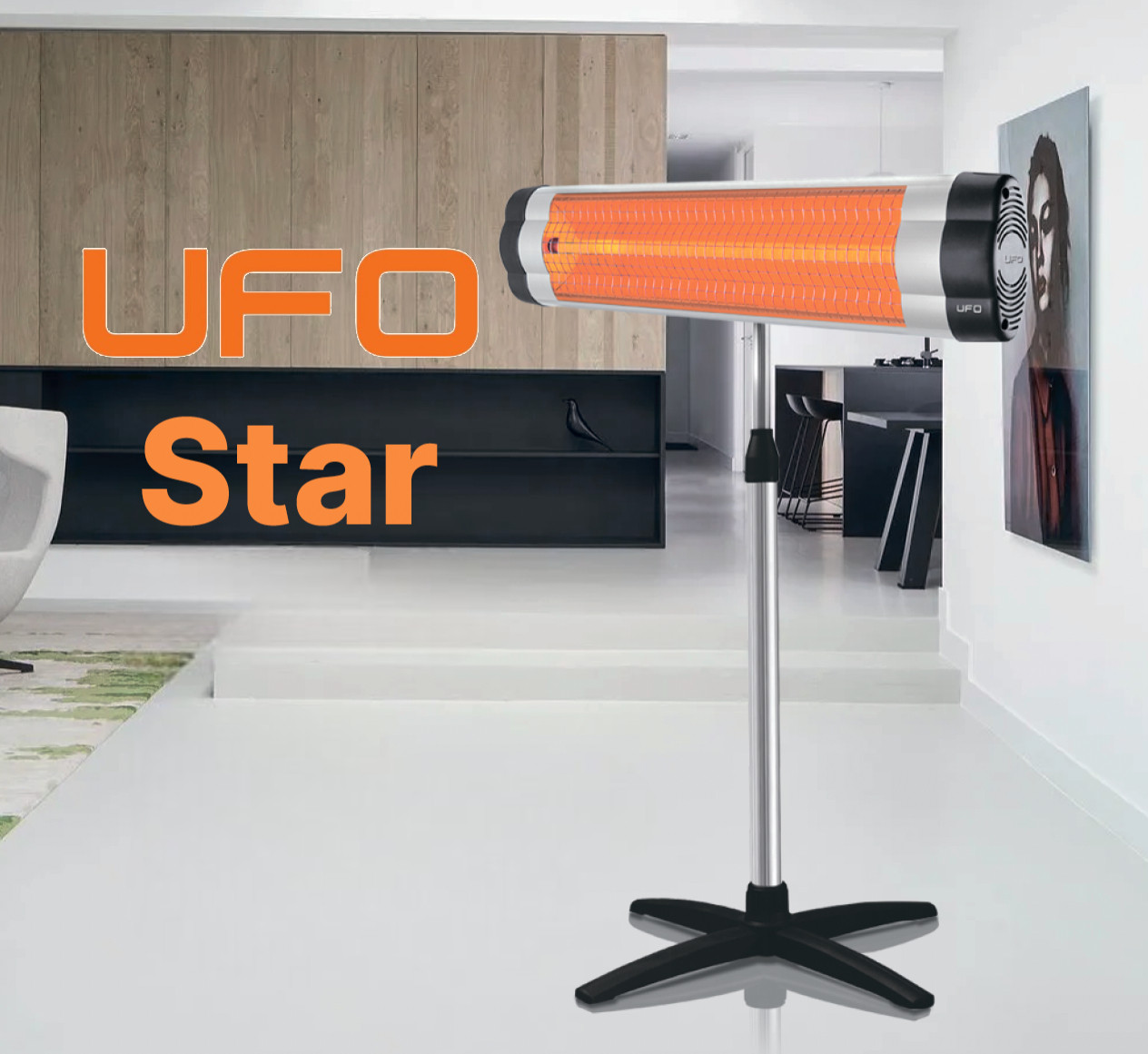 Інфрачервоний нагрівач UFO Star 2900 + телескопічна ніжка UTS/UA